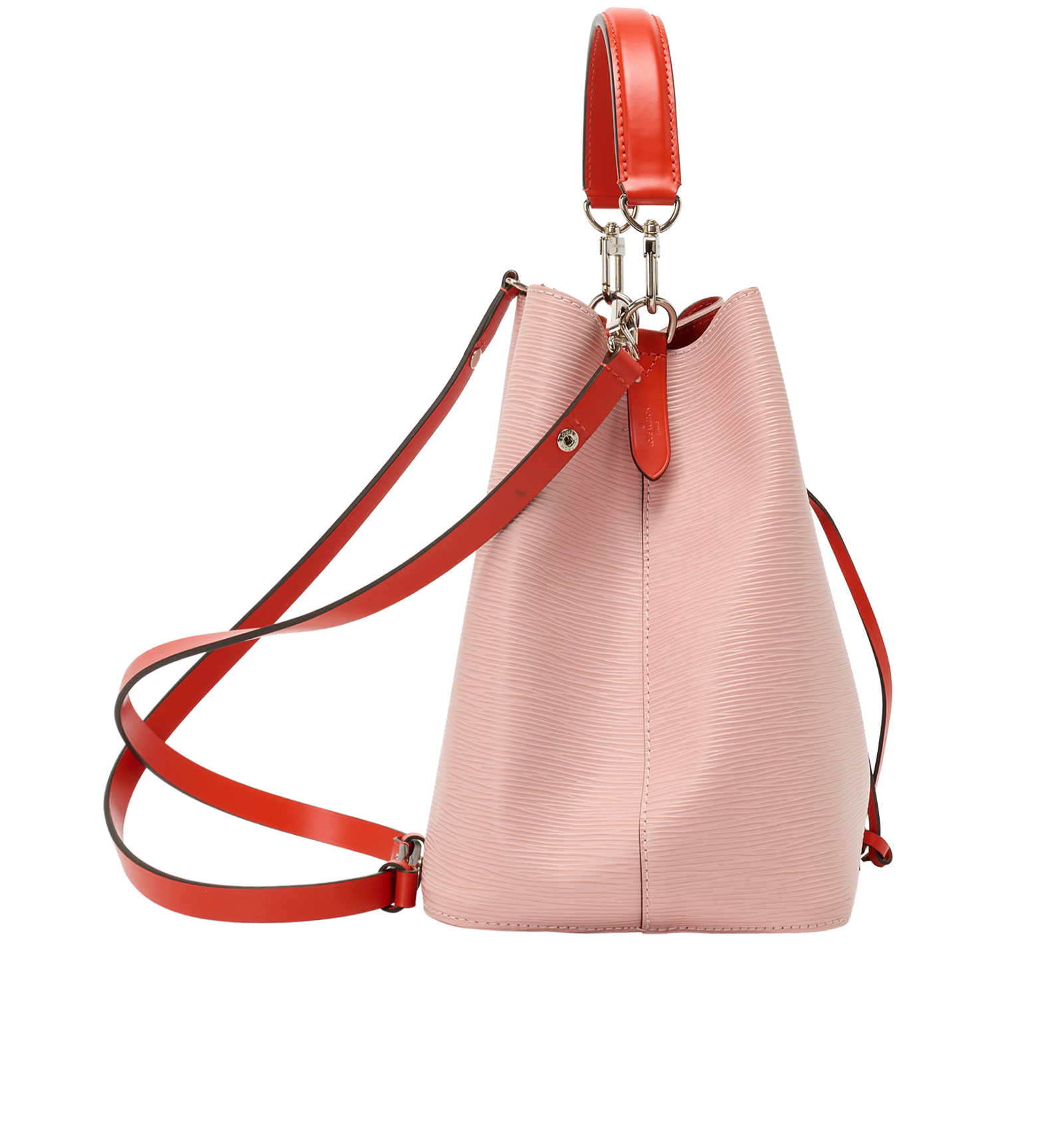 NeoNoe Epi, &pound;895, Handbags, Orange/Pink, Leather, Side view
